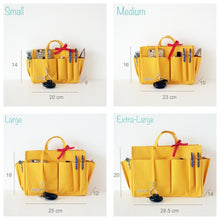 Myliora Original | Handbag Organiser Liner Bag Protector, Yellow, S M L XL XXL Sizes