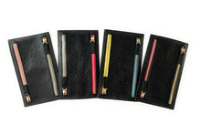 Multi currency Ostrich Leather Wallet - Travel Purse -  4 Zipped Compartments for different currencies - Four Coloured Zip to easy currency identification - myliora.com