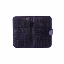 Bi-Fold Card Holder, Croco Embossed LEATHER | Myliora.com