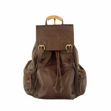 Womens Backpack Genuine Leather, Antique Brown | myliora.com