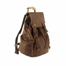 Large Rucksack Backpack Leather, Antique Brown | myliora.com