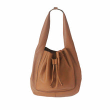 Hobo Leather Bag in Tan Brown | Myliora.com