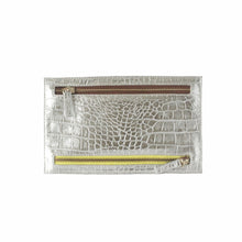 Travel Currency Leather Wallet £32, Silver | Myliora.com