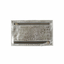 Silver Currency Wallet, Leather | Myliora.com