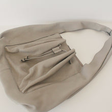 Hobo Genuine Leather Large Handbag, Grey